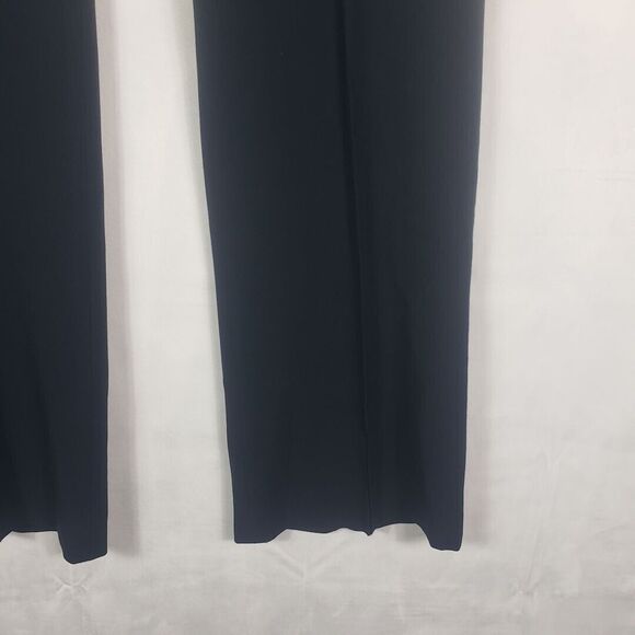 Michael Kors Pants Womens 8 Navy Blue Flat Zip Front Straight Leg Trousers - Picture 4 of 9